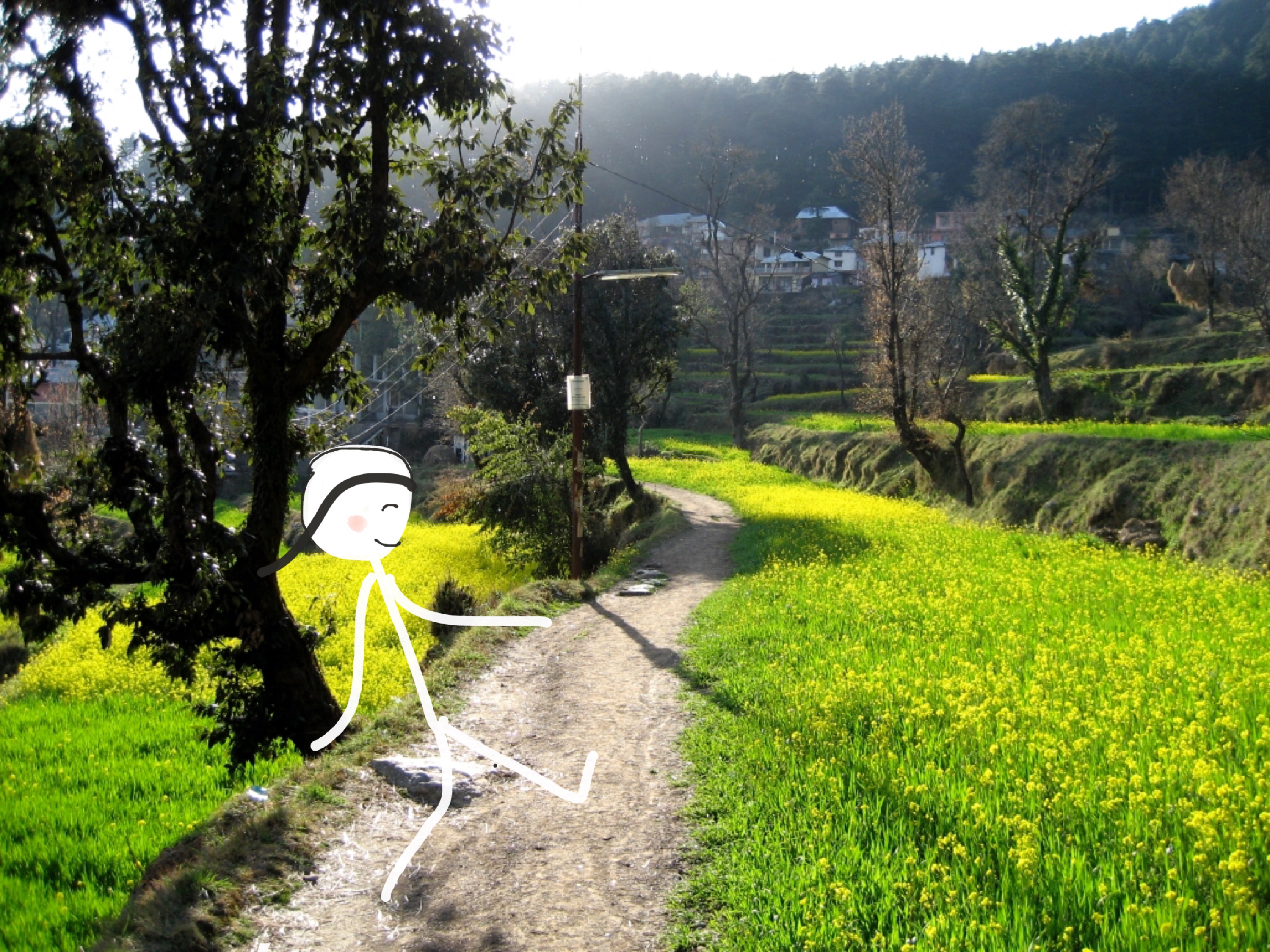 Sugandha enjoying Dharamkot