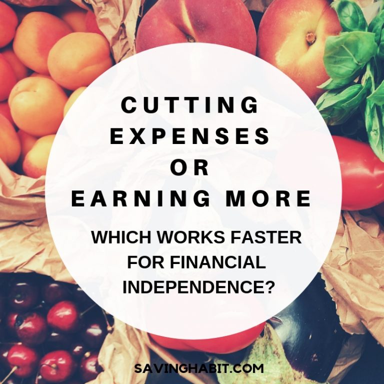 Cutting expenses or Earning more – which works faster for financial Independence?