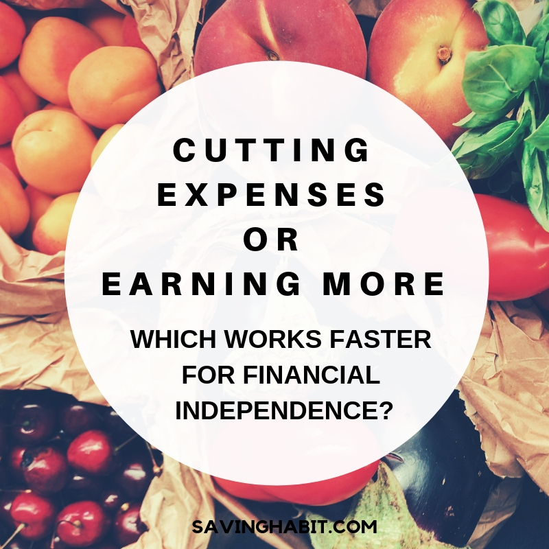 Cutting expenses or Earning more - which works for financial Independence_
